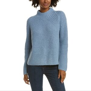 Vince Chunky Cable Knit Ribbed Shaker Alpaca & Wool Blend
